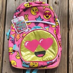 Trailmaker Emoji Backpack w/matching Lunch Bag NEW NWT